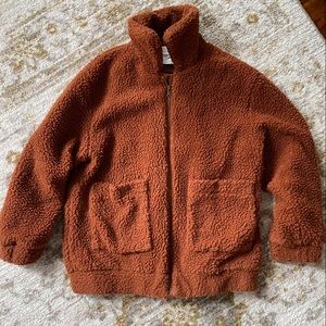 rust colored | teddy coat | large | elodie